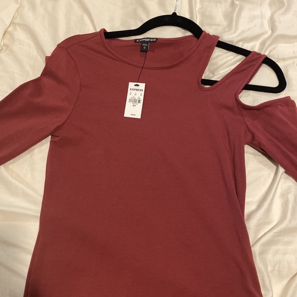 NWT Express Open shoulder long sleeve top - Picture 3 of 5